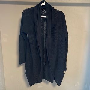 Large Black Knot sweater cardigan